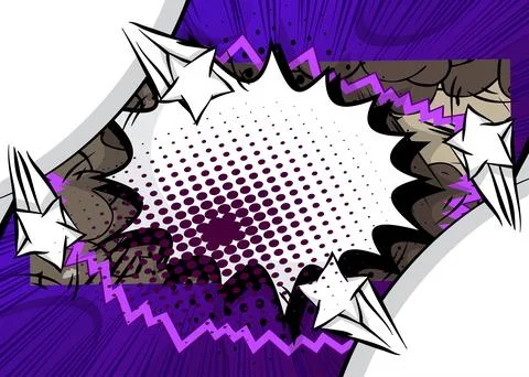 Cartoon Background, comic book backdrop. Retro vector comics pop art design. Stockillustratie