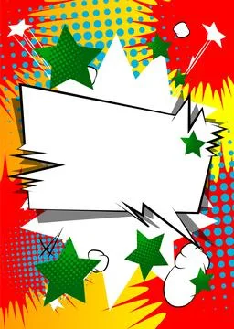 Cartoon Background, comic book backdrop. Retro vector comics pop art design. イラスト素材