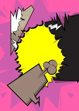 Cartoon background, comic book backdrop. Retro vector comics pop art design. イラスト素材