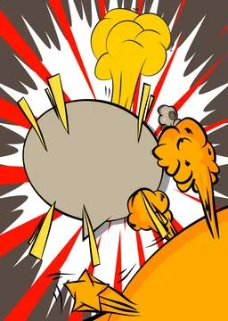 Cartoon background, comic book backdrop. Retro vector comics pop art design. イラスト素材