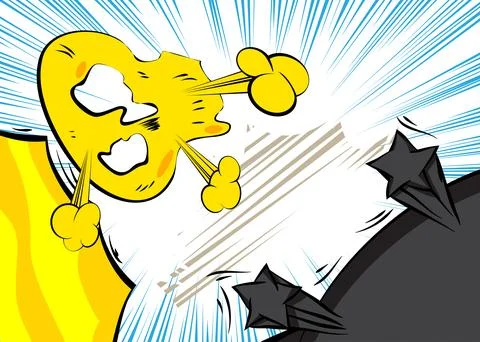 Cartoon background, comic book backdrop. Retro vector comics pop art design. イラスト素材