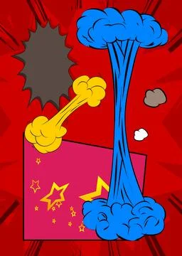 Cartoon background, comic book backdrop. Retro vector comics pop art design. イラスト素材