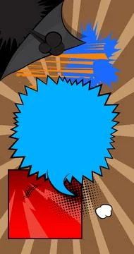 Cartoon background, comic book backdrop. Retro vector comics pop art design. イラスト素材