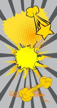 Cartoon background, comic book backdrop. Retro vector comics pop art design. イラスト素材