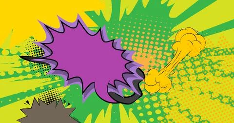 Cartoon background, comic book backdrop. Retro vector comics pop art design. イラスト素材