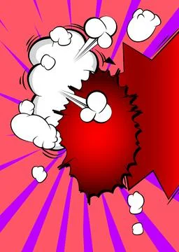Cartoon background, comic book backdrop. Retro vector comics pop art design. イラスト素材