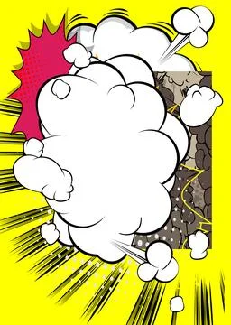 Cartoon background, comic book backdrop. Retro vector comics pop art design. 스톡 일러스트