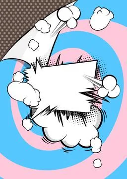 Cartoon background, comic book backdrop. Retro vector comics pop art design. イラスト素材