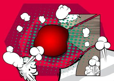 Cartoon background, comic book backdrop. Retro vector comics pop art design. イラスト素材