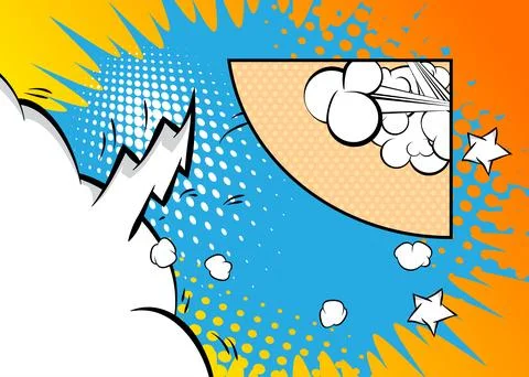 Cartoon background, comic book backdrop. Retro vector comics pop art design. イラスト素材