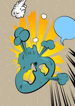 Cartoon background, comic book backdrop. Retro vector comics pop art design. イラスト素材