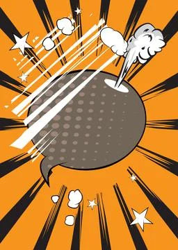 Cartoon background, comic book backdrop. Retro vector comics pop art design. イラスト素材