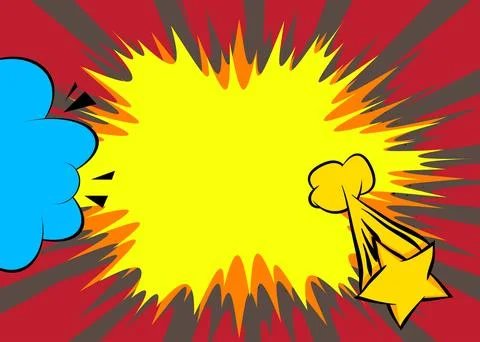 Cartoon background, comic book backdrop. Retro vector comics pop art design. イラスト素材