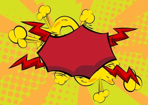 Cartoon background, comic book backdrop. Retro vector comics pop art design. イラスト素材