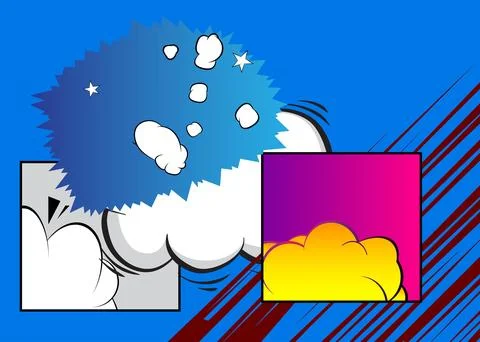 Cartoon background, comic book backdrop. Retro vector comics pop art design. イラスト素材
