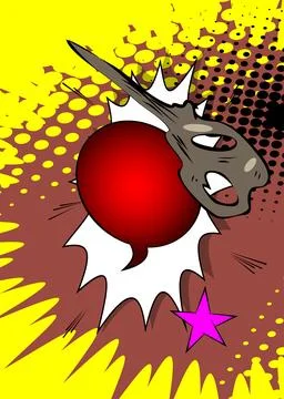 Cartoon background, comic book backdrop. Retro vector comics pop art design. Illustrazione stock