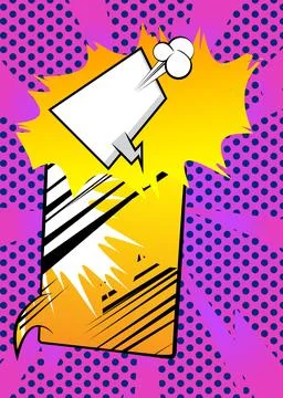 Cartoon background, comic book backdrop. Retro vector comics pop art design. Stockillustratie