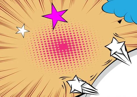 Cartoon background, comic book backdrop. Retro vector comics pop art design. イラスト素材