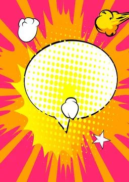 Cartoon background, comic book backdrop. Retro vector comics pop art design. イラスト素材