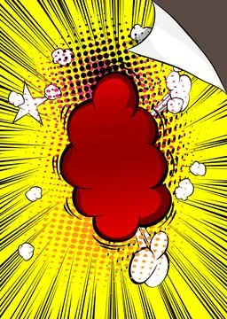 Cartoon background, comic book backdrop. Retro vector comics pop art design. イラスト素材