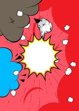 Cartoon background, comic book backdrop. Retro vector comics pop art design. イラスト素材
