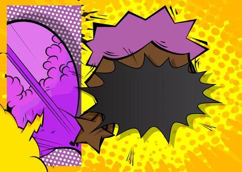 Cartoon background, comic book backdrop. Retro vector comics pop art design. イラスト素材