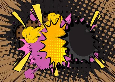 Cartoon background, comic book backdrop. Retro vector comics pop art design. イラスト素材