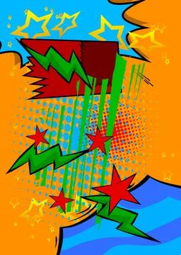 Cartoon background, comic book backdrop. Retro vector comics pop art design. イラスト素材