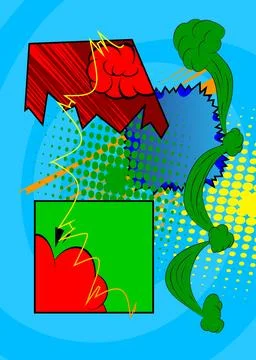 Cartoon background, comic book backdrop. Retro vector comics pop art design. イラスト素材