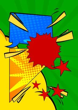 Cartoon background, comic book backdrop. Retro vector comics pop art design. イラスト素材