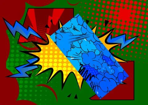 Cartoon background, comic book backdrop. Retro vector comics pop art design. イラスト素材
