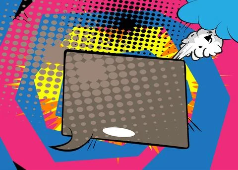 Cartoon Background, comic book exploding backdrop. Retro vector comics pop .. 스톡 일러스트