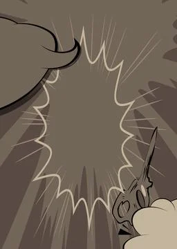 Cartoon background, comic book gray retro vector comics pop art design. Stockillustratie