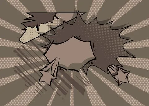 Cartoon background, comic book gray retro vector comics pop art design. Illustrazione stock