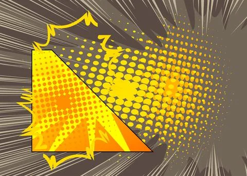 Cartoon background, comic book gray and yellow retro vector comics pop art .. Stock Illustration