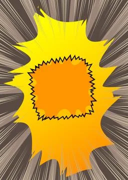 Cartoon background, comic book gray and yellow retro vector comics pop art .. Stock Illustration