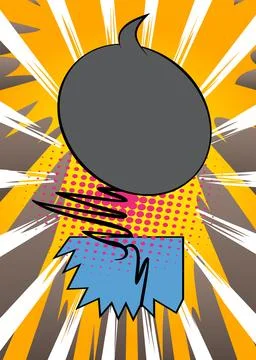 Cartoon background, cool comic book backdrop. Spectacular retro vector comi.. Stock Illustration