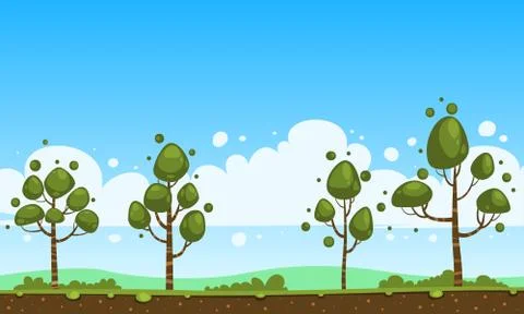 Cartoon Background Stock Illustration