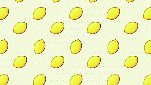 Cartoon Background - Lemon 1 Stock Footage 212130261