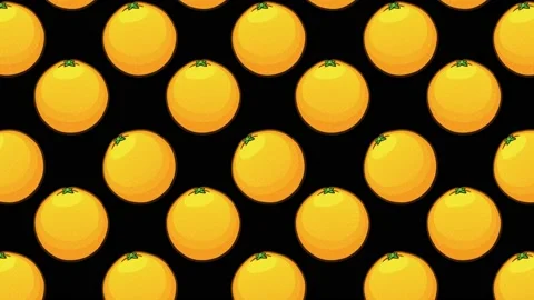 Cartoon Background - Orange 2 Stock Footage 212130890
