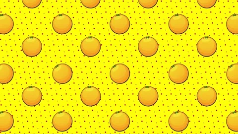 Cartoon Background - Orange 3 Stock Footage 212131357