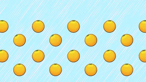 Cartoon Background - Orange 4 Stock Footage 212131375