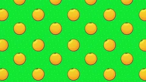 Cartoon Background - Orange 5 Stock Footage 212131454