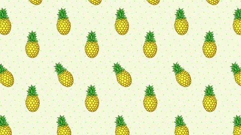 Cartoon Background - Pineapple 1 | Stock Video | Pond5