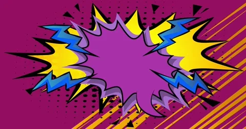 Cartoon background on purple animation Stock Footage 333548059