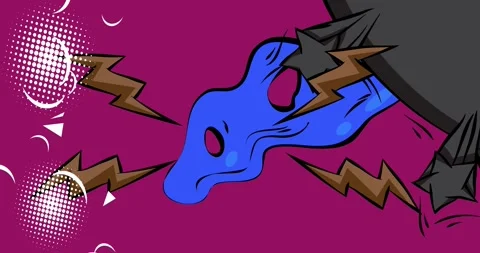 Cartoon background on purple Stock Footage 333548064