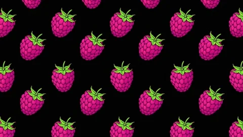 Cartoon Background - Raspberry 2 Stock Footage 212134108