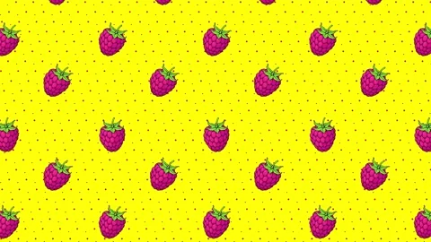 Cartoon Background - Raspberry 3 Stock Footage 212134106