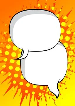 Cartoon background with two blank speech bubble, comic book backdrop. Retro.. Stockillustratie