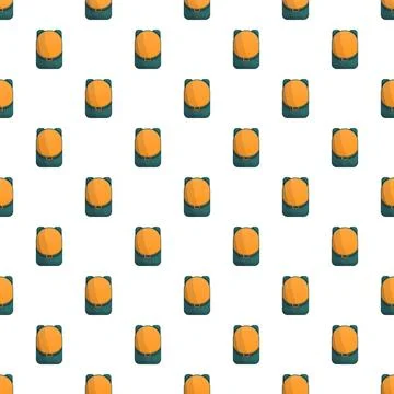 Cartoon backpacks forming a repetitive pattern background design Illustrazione stock